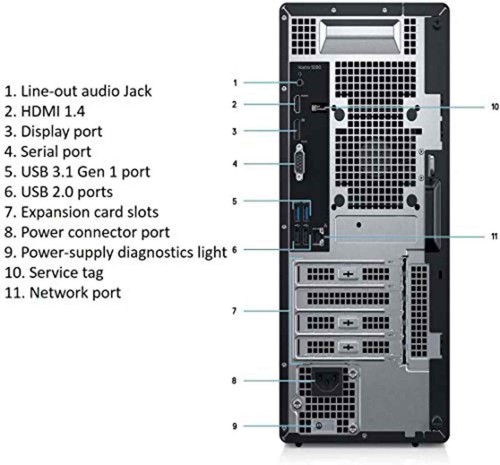 DELL Vostro 5090 Business Desktop Core i5 WINDOWS 10 8GB RAM 256GB SSD x - Picture 5 of 5