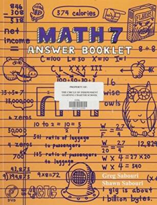 Teaching Textbooks Math 7 Answer Key - Paperback By Greg Sabouri - VERY GOOD