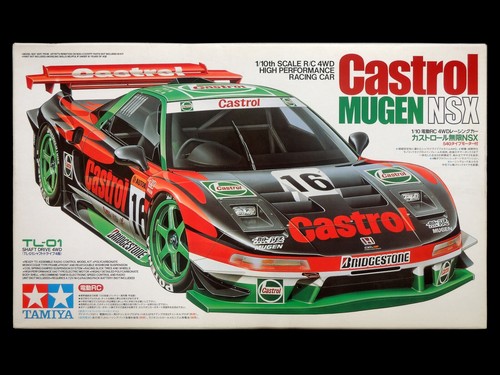 Tamiya 1/10 RC Castrol Mugen NSX #58233 TL-01 Chassis 4WD Radio Control Car - Picture 2 of 12