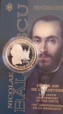 Romania, 10 Lei 2009, The 190th anniversary of the birth of Nicolae Bălcescu.