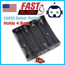 18650 Battery Charging 4 BAY Cell Holder PCB Solder With Wire Lead