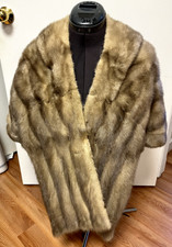 Kramer Original Champagne Blond Mink Fur Cape/stole New Haven Ct