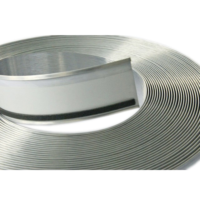88mm x 50m x 0.6mm Thickness Brushed Silver Aluminum Trim Cap with PC