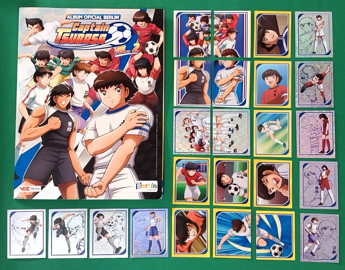 Tsubasa 缶バッジ トレカ 17個セット CAPTAIN TSUBASA Volume 2 - Sticker Album + Full Set 225/225 PERU