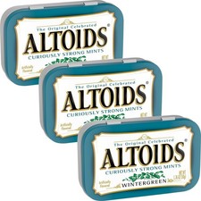 Altoids Wintergreen Curiously Strong Mints, 1.76 Ounce Each 3 Pack, 5.28...