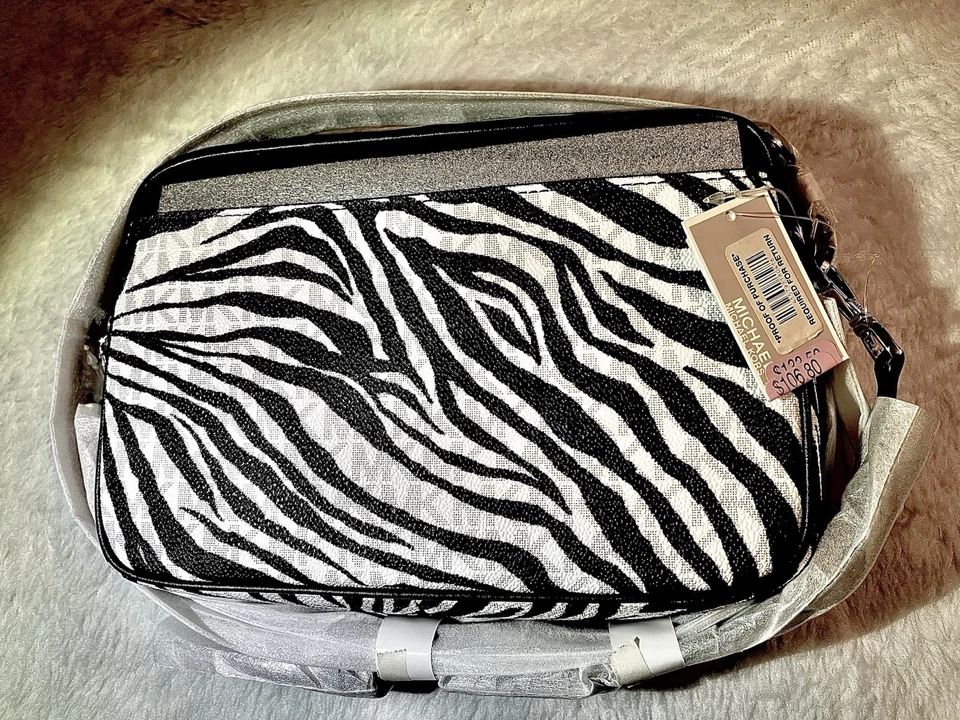 Michael Kors Patrón Cebra 🦓 Bolso Bandolera/Correa Ajustable/Nuevo con Etiquetas