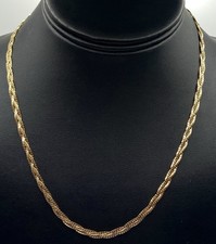 14K Gold Filled Braided Chain 18'' Long Necklace