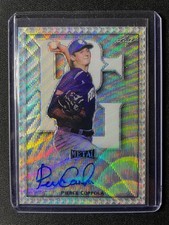 2020 Leaf Perfect Game Pierce Coppola Silver Metal Wave Autograph #9/12 Cubs!!!