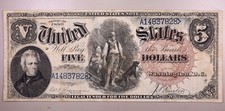 1880 $5 Woodchopper Legal Tender Note Fr. 76 ***RARE ORIGINAL NOTE***