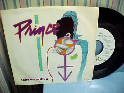 PRINCE AND THE REVOLUTION -TAKE ME WITH U/BABY I'M A STAR - NM  VINYL & EX AUDIO
