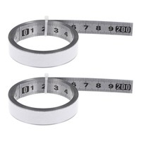 2X Selbstklebende MaßBand 200Cm Metrische Metall Klebrige Werkbank Lineal