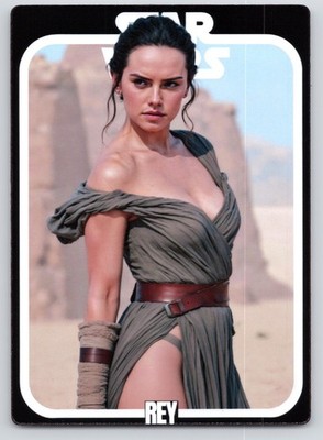 Star Wars Rey Hot Spicy Custom Trading Card