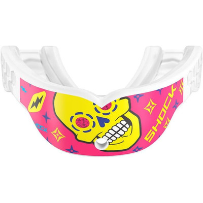 Shock Doctor SD11140-20234 Mouthguard Adult Pink Skull Print Strapless DAB102