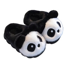 Kids' Plush Slip-On Slippers - New - Size 1.5-2 Big Kid