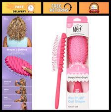 Curl Shaper Detangler Brush - Pink, Frizz-Fre...