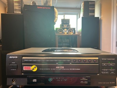 Aiwa XC-37M CD Changer 5 Compact Disc Player HiFi Stereo w/Remote Tested Works