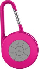Body Glove Water-Resistant Bluetooth Wireless Speaker Carabiner Pink New in Box