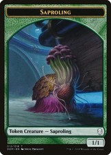 MTG 1/1 GREEN SAPROLING TOKEN 012 - DOMINARIA DOM