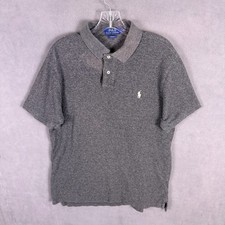Polo Ralph Lauren Mens Slim Fit Polo Shirt XL Short Sleeve Heather Gray Preppy