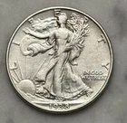 1938-P Walking Liberty Half Dollar - AU - About Uncirculated - 90% Silver