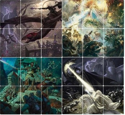 lotr mtg card art Shadow of the Enemy (Borderless Poster) (Serialized) [The Lord of the main image 0