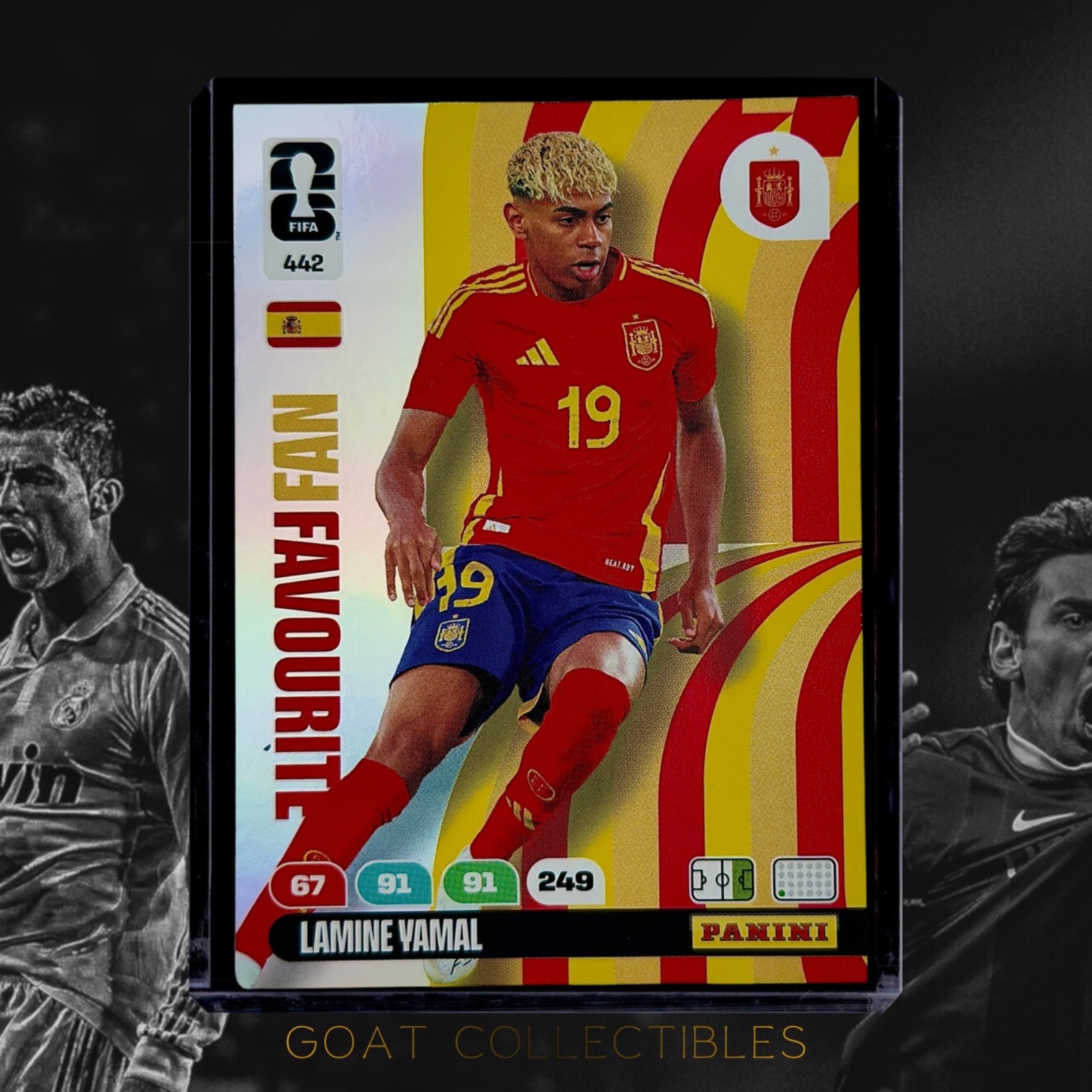 PANINI ADRENALYN XL LAMINE YAMAL FAN FAVORITE SPAIN πβ½ FIFA WORLD CUP 2026
