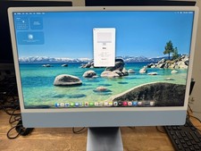 Apple iMac Apple M1 Chip 8-core CPU 24-inch 8GB RAM 500GB SSD Blue SCREEN ISSUE