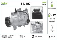 Kompressor Klimaanlage Valeo CORE-FLEX 813150 FüR A4 Audi A8 A6 Seat 8ED Exeo C6