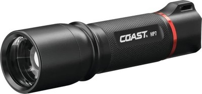 410 Lumens Dual Mode LED Flashlight 12hr Zithion Battery Torch Coast HP7PLUS