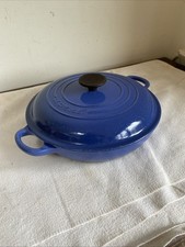 le creuset 26cm shallow casserole Dish With Lid Blue