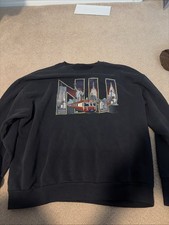 New York City Vintage Sweatshirt Size L Statue of Liberty Twin Towers 90s