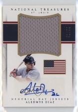 2016 Panini National Treasures 41/99 Aledmys Diaz #MDJS-AD Auto 14lc