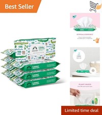 Toddler Toilet Wipes Plant-Based Hypoallergenic 336 Count Flushable Safe