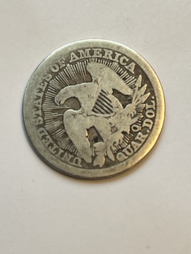 1853-O Seated Liberty Quarter Arrows & Rays 25C New Orleans Key Type Coin - Picture 4 of 6