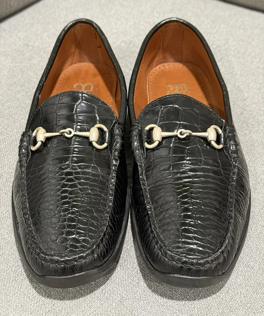 Animal Print Leather Upper Black Dress Shoes for Men for 
