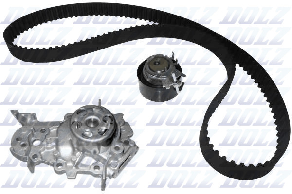 KD039 DOLZ Water Pump + Timing Belt Kit for Dacia, Nissan, Renault