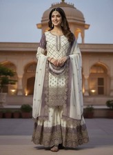 Latest Designer Star Georgette Kurta Palazzo With Dupatta For Women