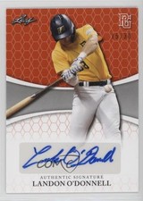 2022 Leaf Perfect Game National Showcase Orange 15/30 Landon O'Donnell Auto nd3