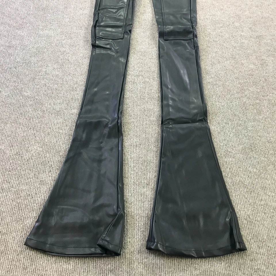 Брюки мужские Guapi 28 черные искусственная кожа расклешенные ограниченный выпуск дизайнерские 54/100 - Изображение 3 из 4