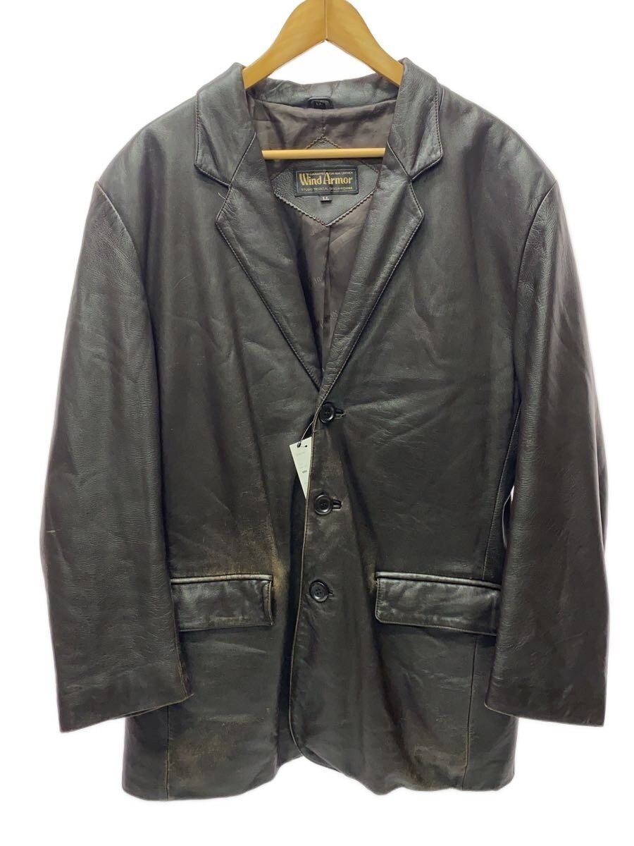/Leather Jacket Blouson/Ll/Sheep Leather/Brw 3406