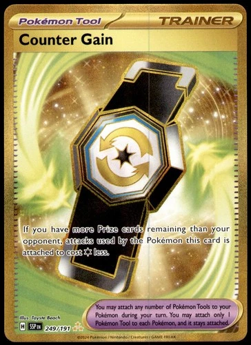 Counter Gain 249/191 Hyper Rare Surging Sparks Pokemon Near Mint
