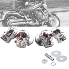 Skull License Plate Frame Bolts Screws 2Pcs for Motorcycle 6mm Bolt Fit