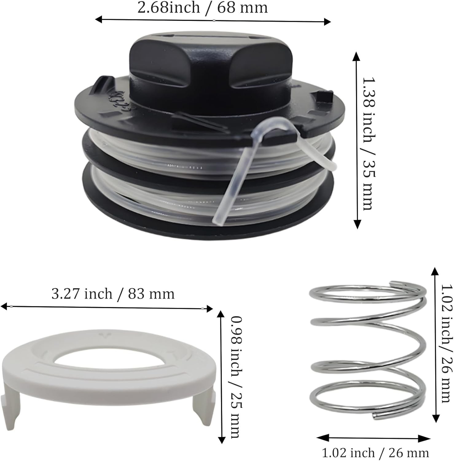 6-Pack C3-2 Trimmer Head Spool Replacement Kit for Stihl Autocut FSA... 