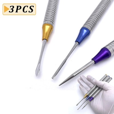 3Pcs Dental Flex Periotome Power Kit Teeth Extraction Tooth Extractor