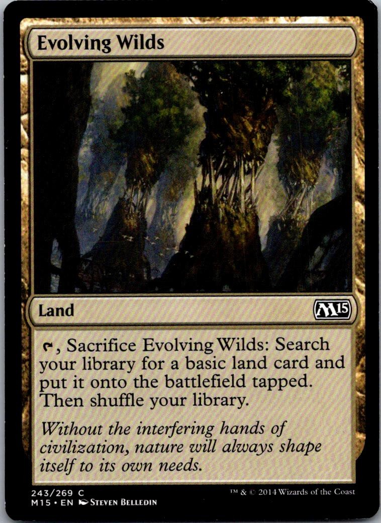 Evolving Wilds 243 Common Magic 2015 (M15) Magic: The Gathering Lightly Played