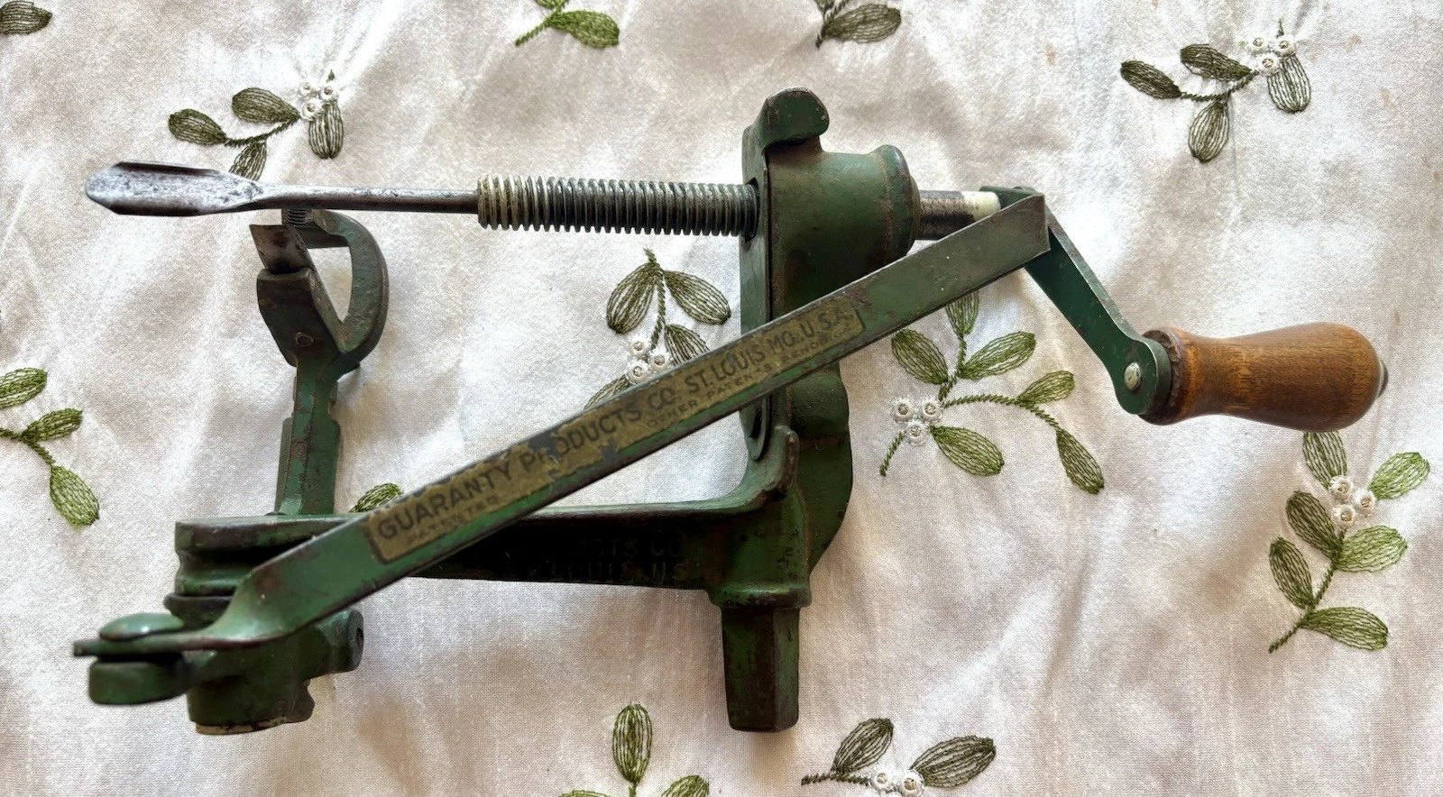 VINTAGE NU-WAY AUTOMATIC POTATO PEELER GUARANTY PRODUCTS CO.,ST. LOUIS.