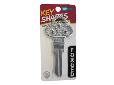 LUCKY LINE B303K SKELETON KEY KWIKSET KW1 KEYWAY HOUSE KEY FORGED KEY SHAPES
