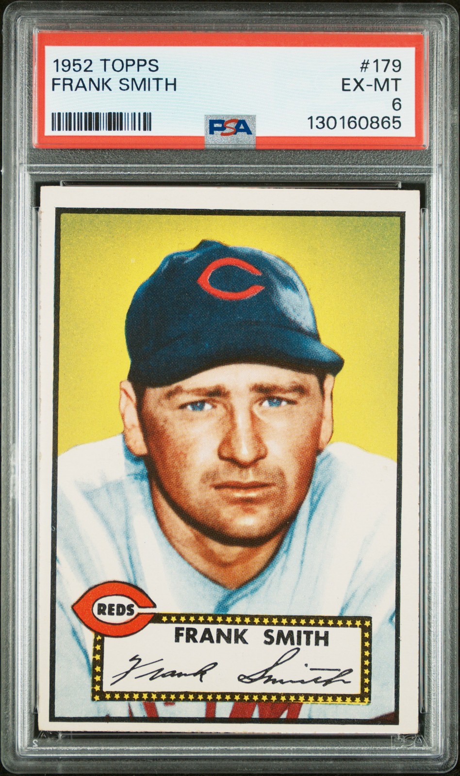1952 TOPPS #179 FRANK SMITH PSA 6