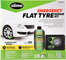 Kit Riparazione Pneumatici Auto con Compressore e Sigillante 473ml Slime