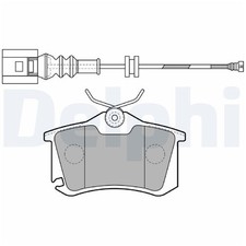 Satz Bremsbeläge Bremsklötze hinten für VW Bora 1 1J2 1J6 Caddy 3 2KA | 24388